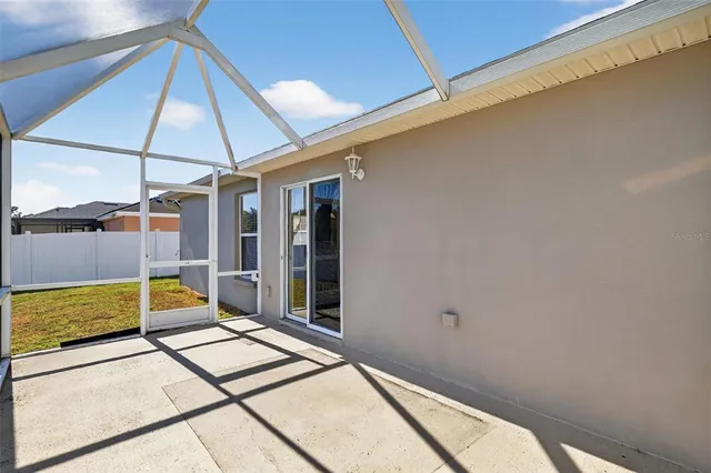 a view of a balcony with an outdoor space