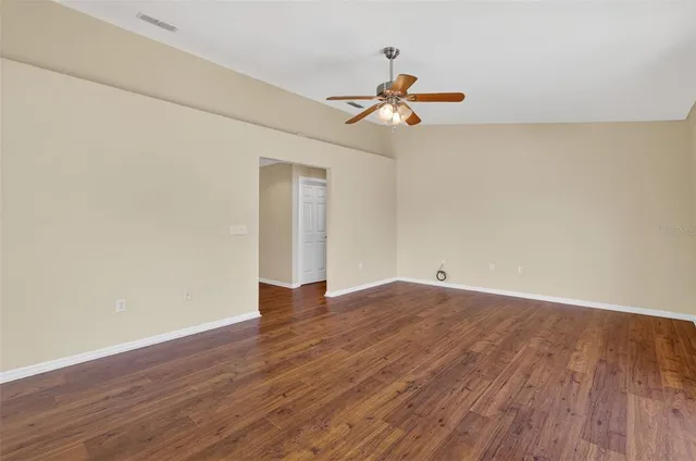 wooden floor in an empty room