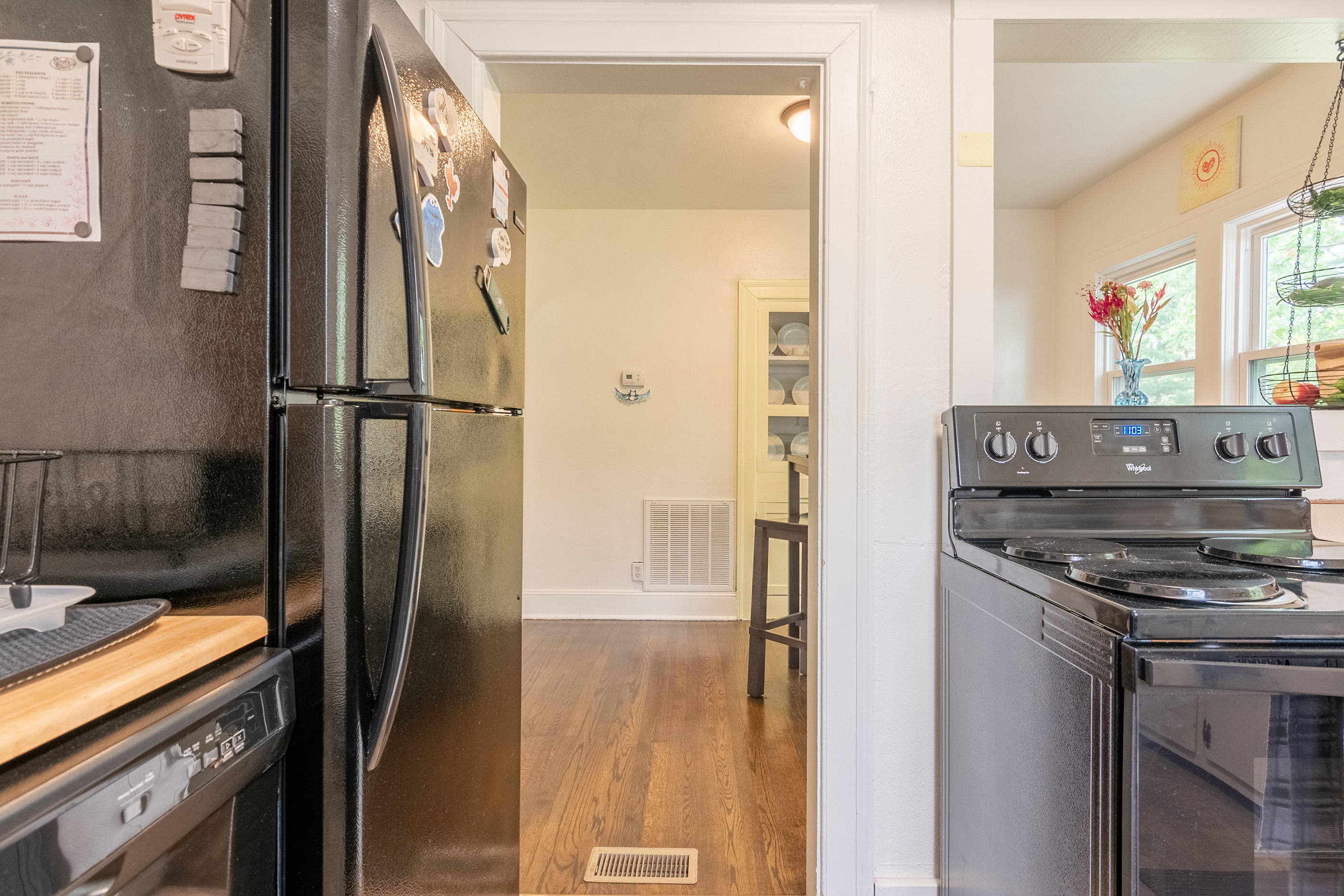 223 Newtown Road Northeast Floyd, VA 24091 - Photo 12 of 44 a kitchen with stainless steel appliances granite countertop a refrigerator and a stove