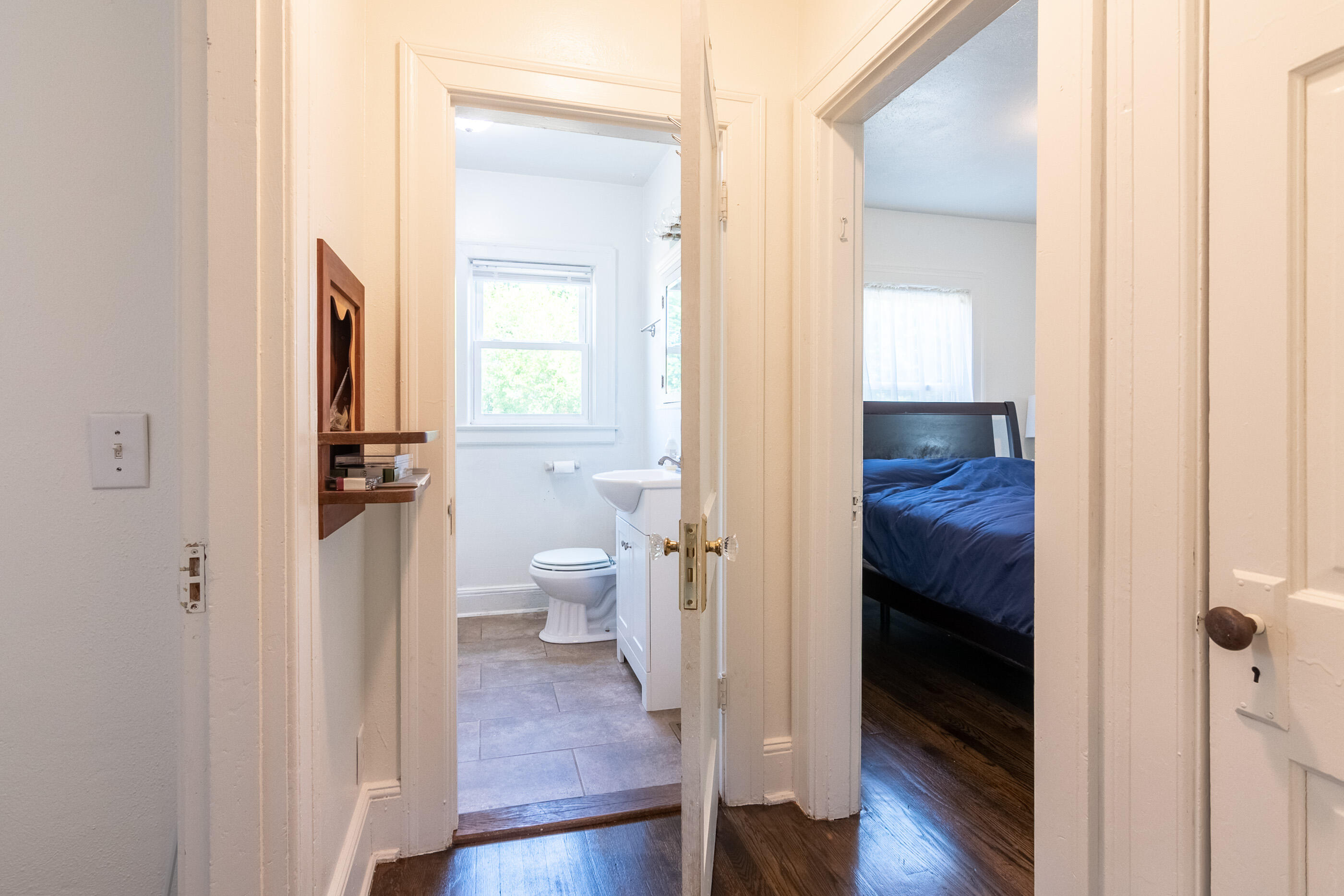 223 Newtown Road Northeast Floyd, VA 24091 - Photo 15 of 44 a view of a bathroom from a hallway