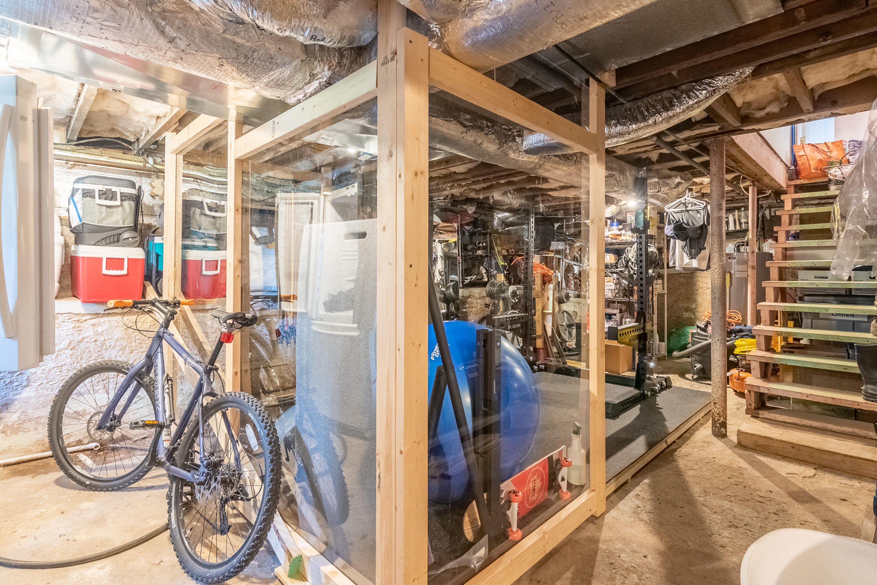 223 Newtown Road Northeast Floyd, VA 24091 - Photo 27 of 44 a view of a room with gym equipment