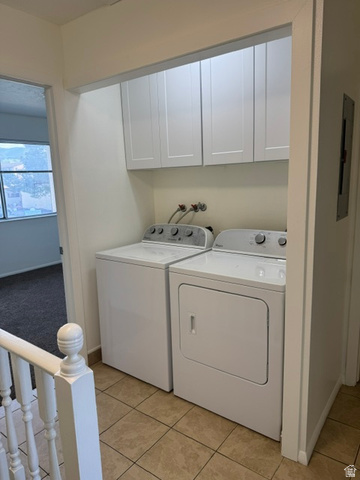 1797 West 950 North, Unit 2 St. George, UT 84770 - Photo 11 of 11 Dedicated laundry area featuring tile flooring and overhead white cabinetry