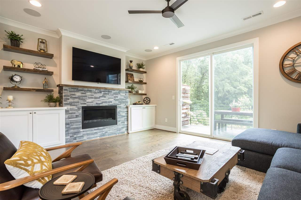 660 Watauga Street Raleigh, NC 27604 - Photo 9 of 29 Family Room with Natural Light and Overlooking Conservation Area