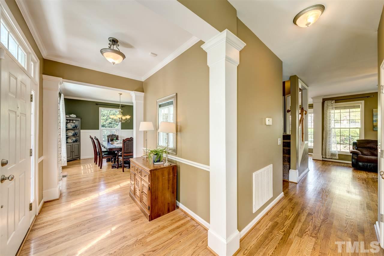 3709 Farmstone Drive Raleigh, NC 27603 - Photo 5 of 30 Welcoming Foyer features chair rail and hardwoods!
