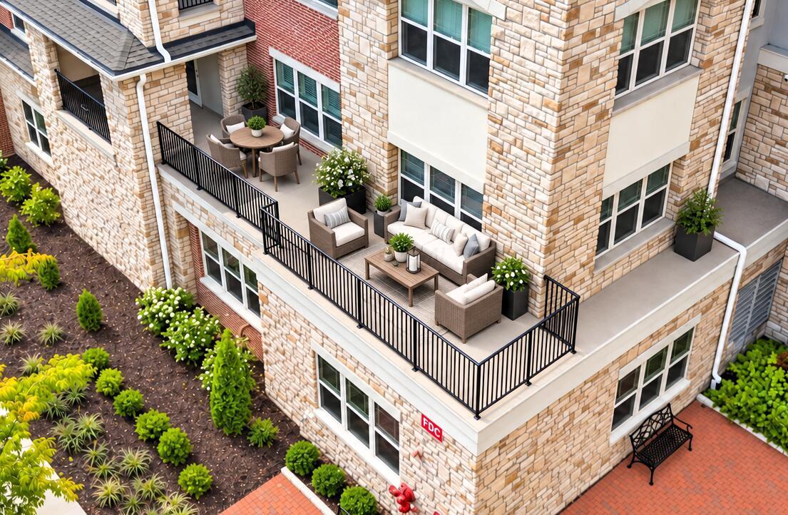 3175 Tremont Road, Unit 206 Columbus, OH 43221 - Photo 34 of 55 Virtually Staged, Balcony - Open Portion 33' x 8' ... Covered Portion 14' x 8'