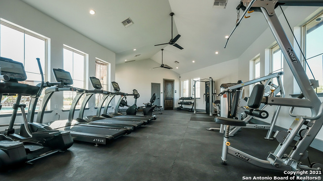 6010 Strasse Way San Antonio, TX 78252 - Photo 28 of 37 a view of a room with gym equipment