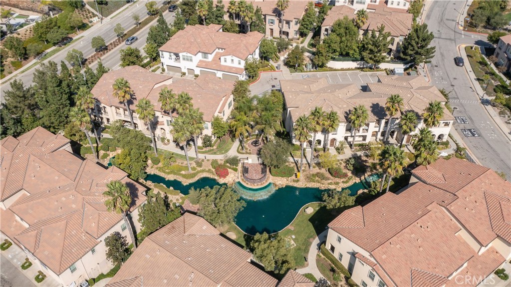 20335 Paseo Meriana Porter Ranch, CA 91326 - Photo 56 of 58 Scenic Aerial View of the Community Waterfall Feature