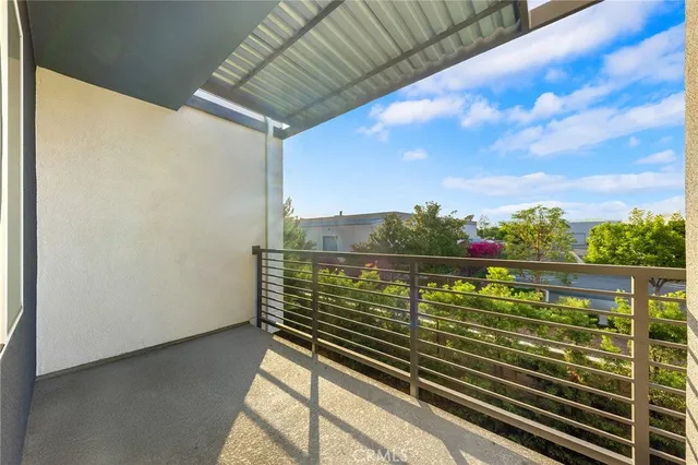 a view of balcony with couch