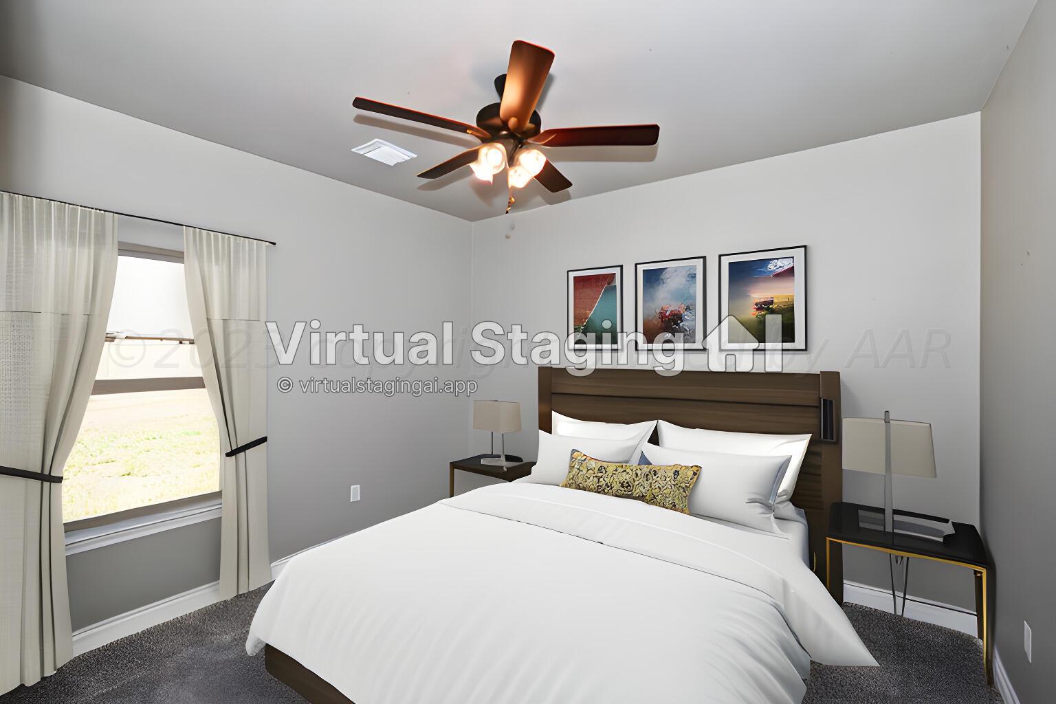 9551 Trinity Drive Amarillo, TX 79119 - Photo 7 of 46 a bedroom with a bed and a window