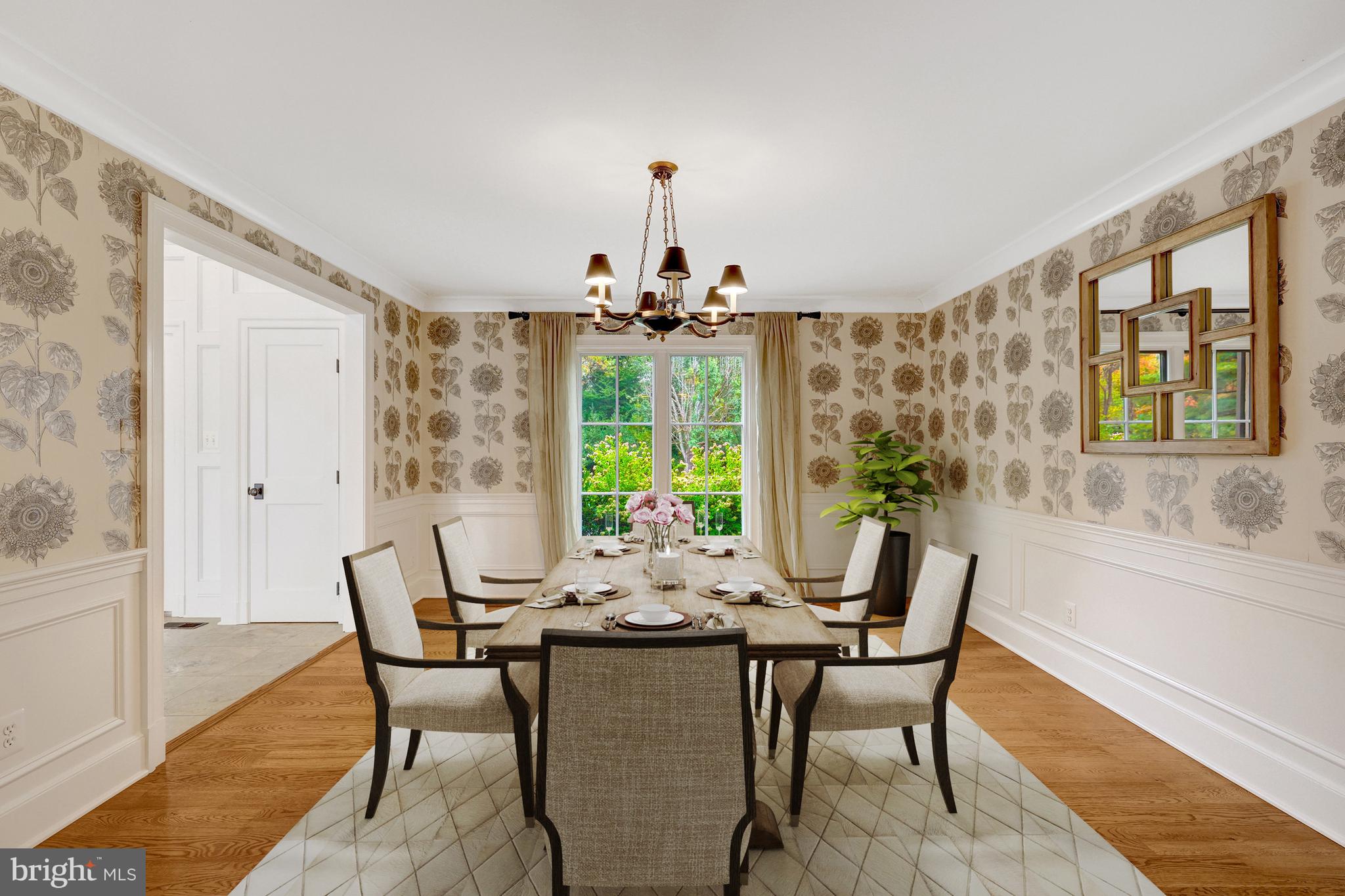 440 Montpelier Road Great Falls, VA 22066 - Photo 9 of 79 a view of a dining room with furniture window and outside view