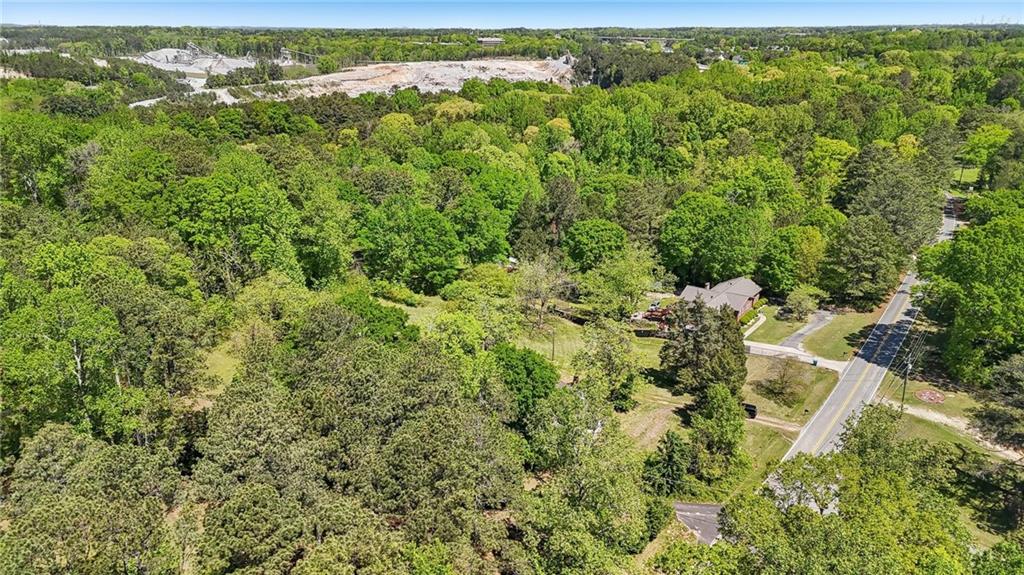 5735 Old Bill Cook Road Atlanta, GA 30349 - Photo 18 of 38 an aerial view of residential houses with outdoor space and trees