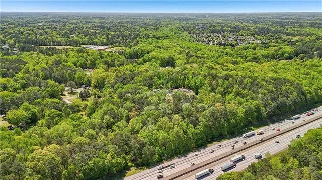 a view of an outdoor space with a lake view
