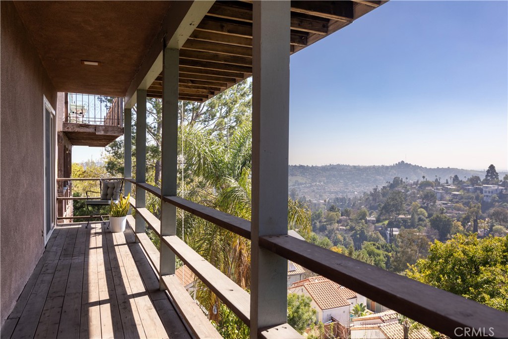 733 Crane Boulevard Los Angeles, CA 90065 - Photo 28 of 30 a view of balcony with wooden floor