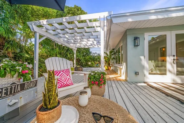 a outdoor living space with furniture and outdoor view