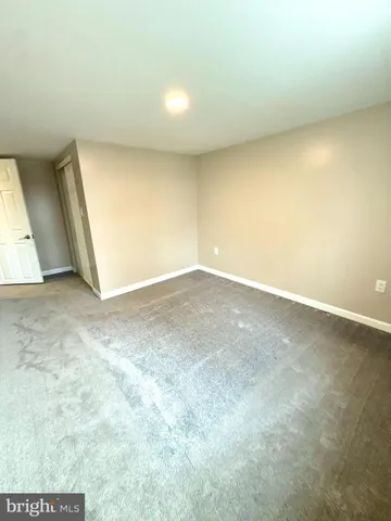 an empty room with a natural light