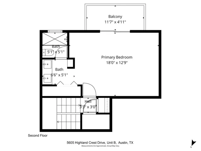 $2,800 | 5605 Highland Crest Drive, Unit B, Austin, TX 78731