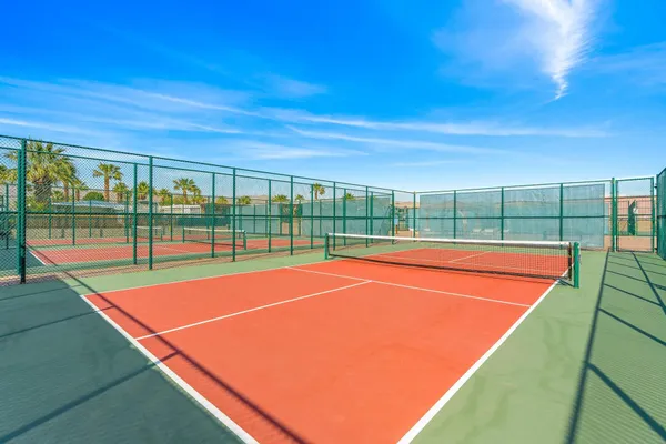 a view of a tennis court