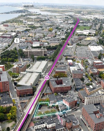 40 Central Square Lynn, MA 01901 - Photo 1 of 2 an aerial view of residential houses with outdoor space