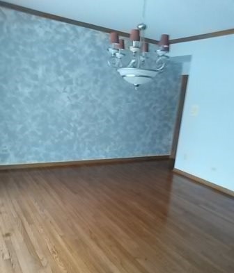20206 Mohawk Trail Olympia Fields, IL 60461 - Photo 5 of 15 a view of a room with wooden floor and chandelier