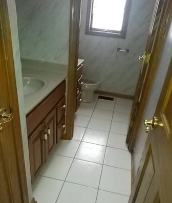 20206 Mohawk Trail Olympia Fields, IL 60461 - Photo 7 of 15 a bathroom with a granite countertop sink