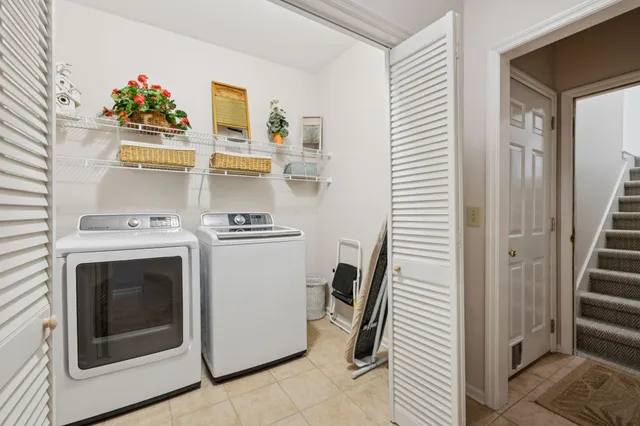 a view of kitchen and utility room