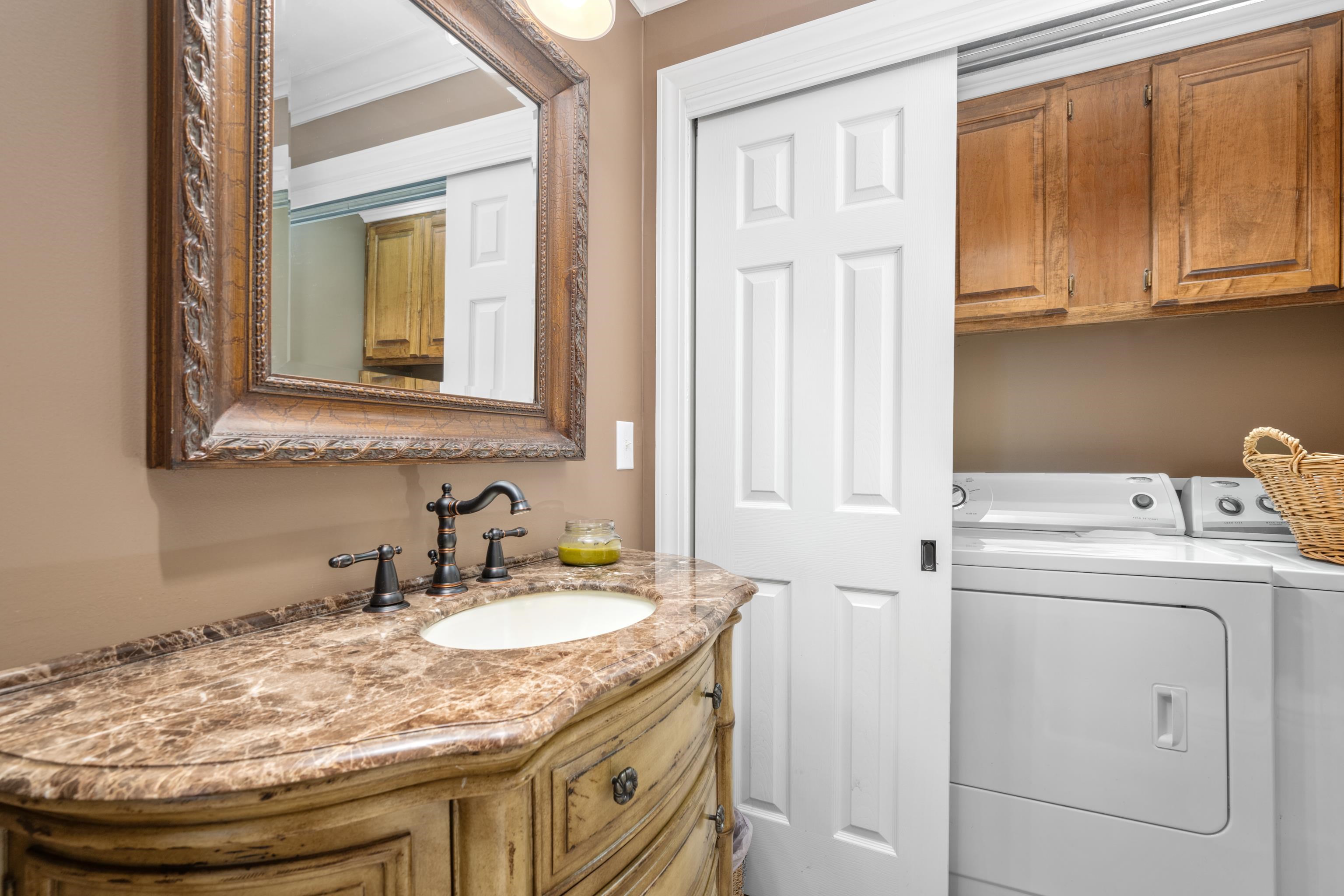 685 River Cliff Lane Counce, TN 38326 - Photo 19 of 39 a bathroom with a sink and a mirror