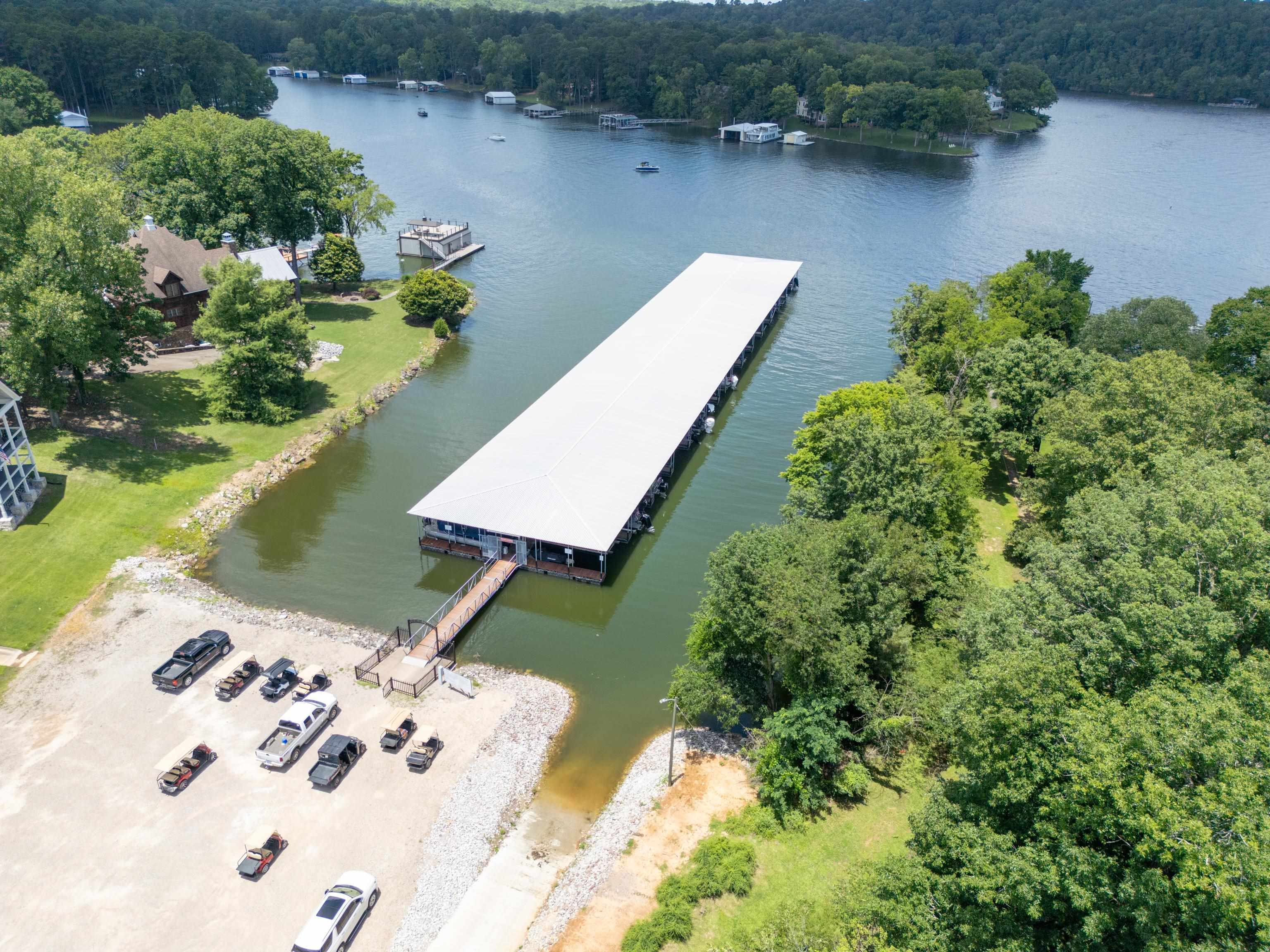 685 River Cliff Lane Counce, TN 38326 - Photo 34 of 39 an aerial view of a house with a lake view