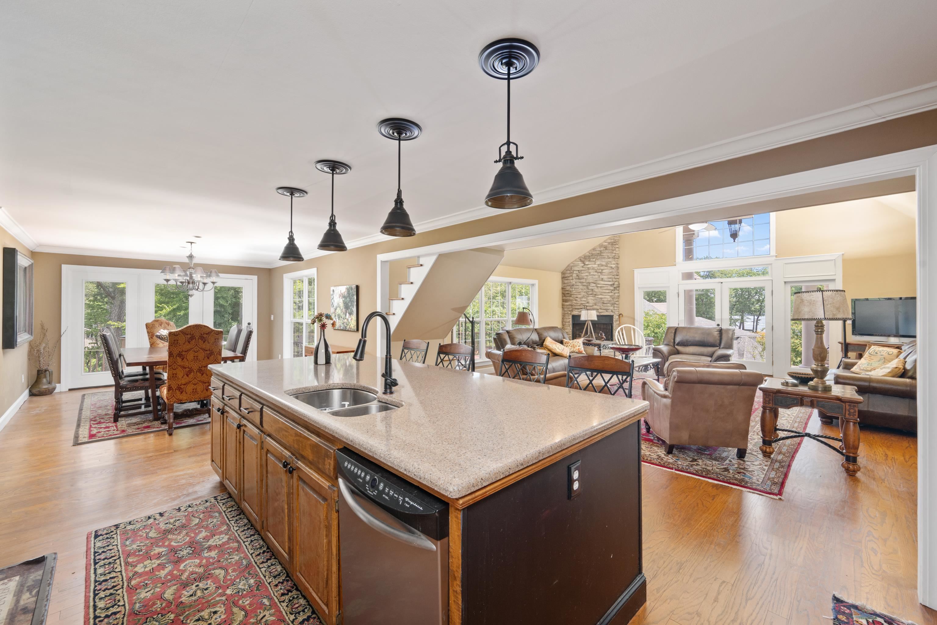 685 River Cliff Lane Counce, TN 38326 - Photo 9 of 39 a very nice looking living room with dining room and wooden floor