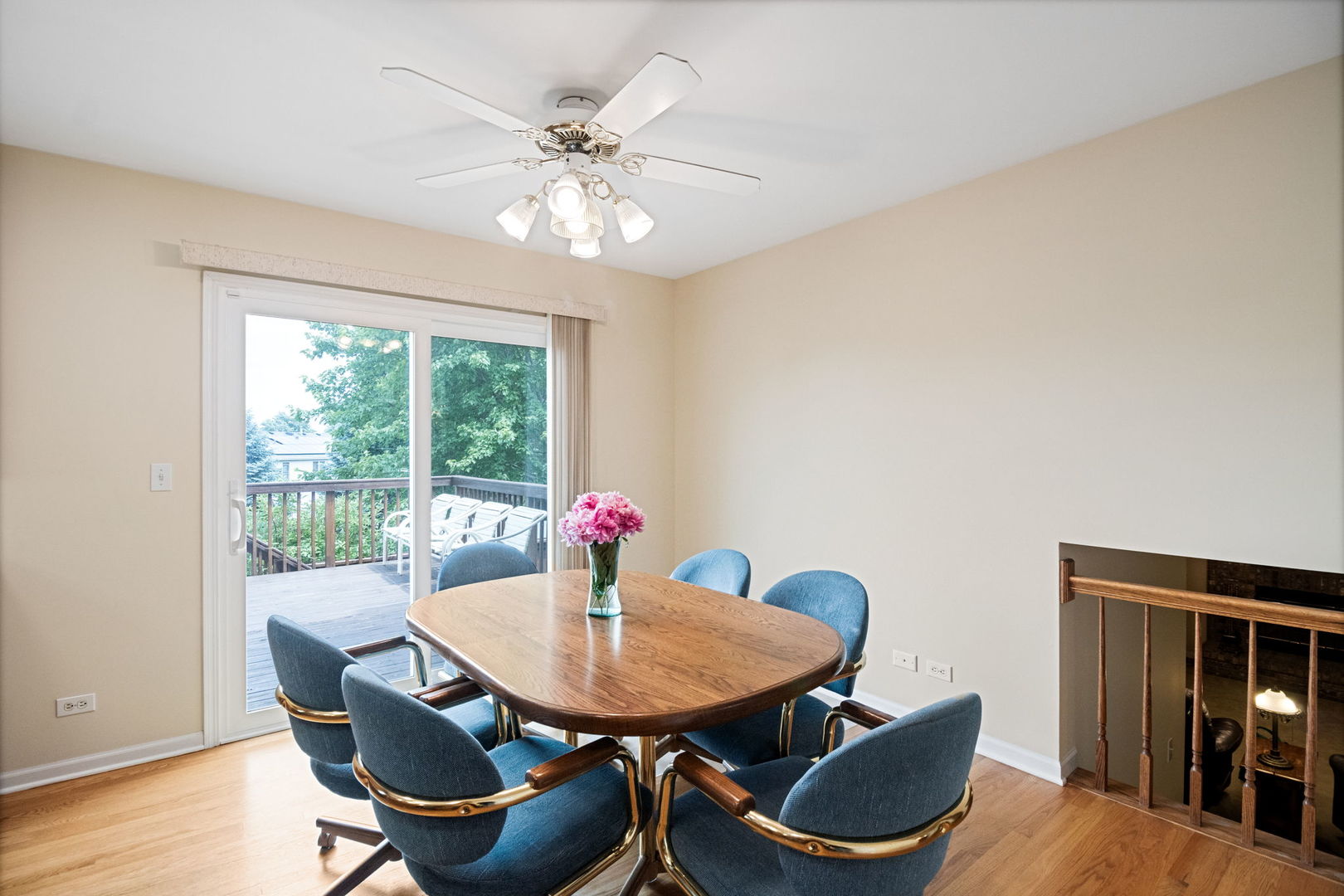 145 Barnes Road Elgin, IL 60124 - Photo 32 of 45 a view of a dining room with furniture window and wooden floor