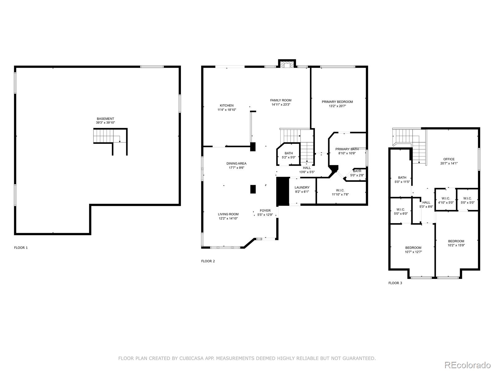9836 Buckingham Court Highlands Ranch, CO 80130 - Photo 39 of 42 a picture of a floor plan