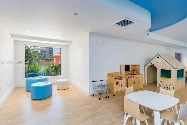 a very nice looking room with lots of white furniture