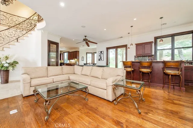 a kitchen with a cabinets and window