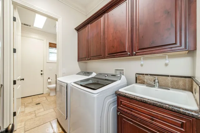 a view of a swimming pool and an outdoor seating