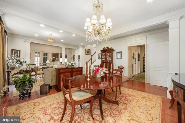 a view of a swimming pool with a yard