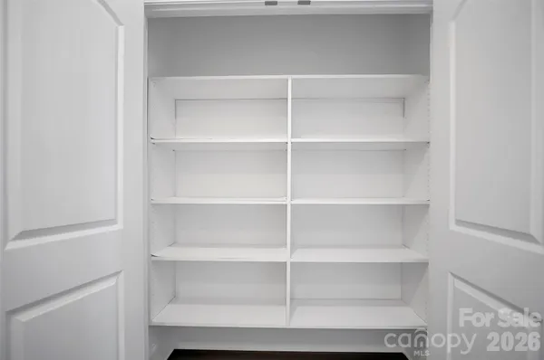a view of a room with shelf