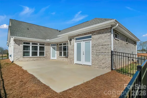 a front view of a house