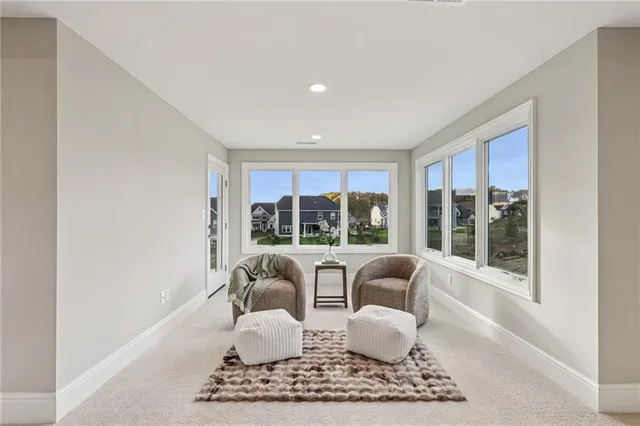 a bathroom with a granite countertop sink a mirror and a