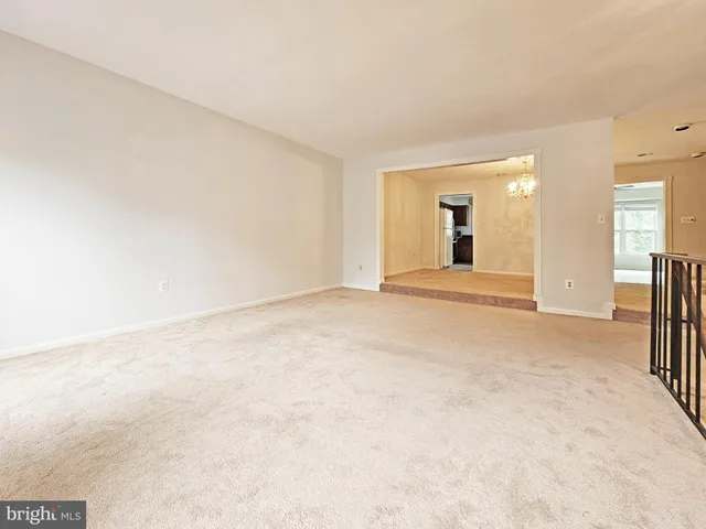 an empty room with a natural light