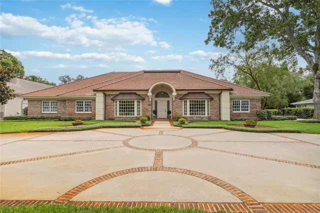front view of house with a yard