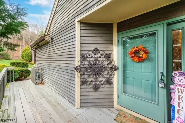 a view of a door front of house