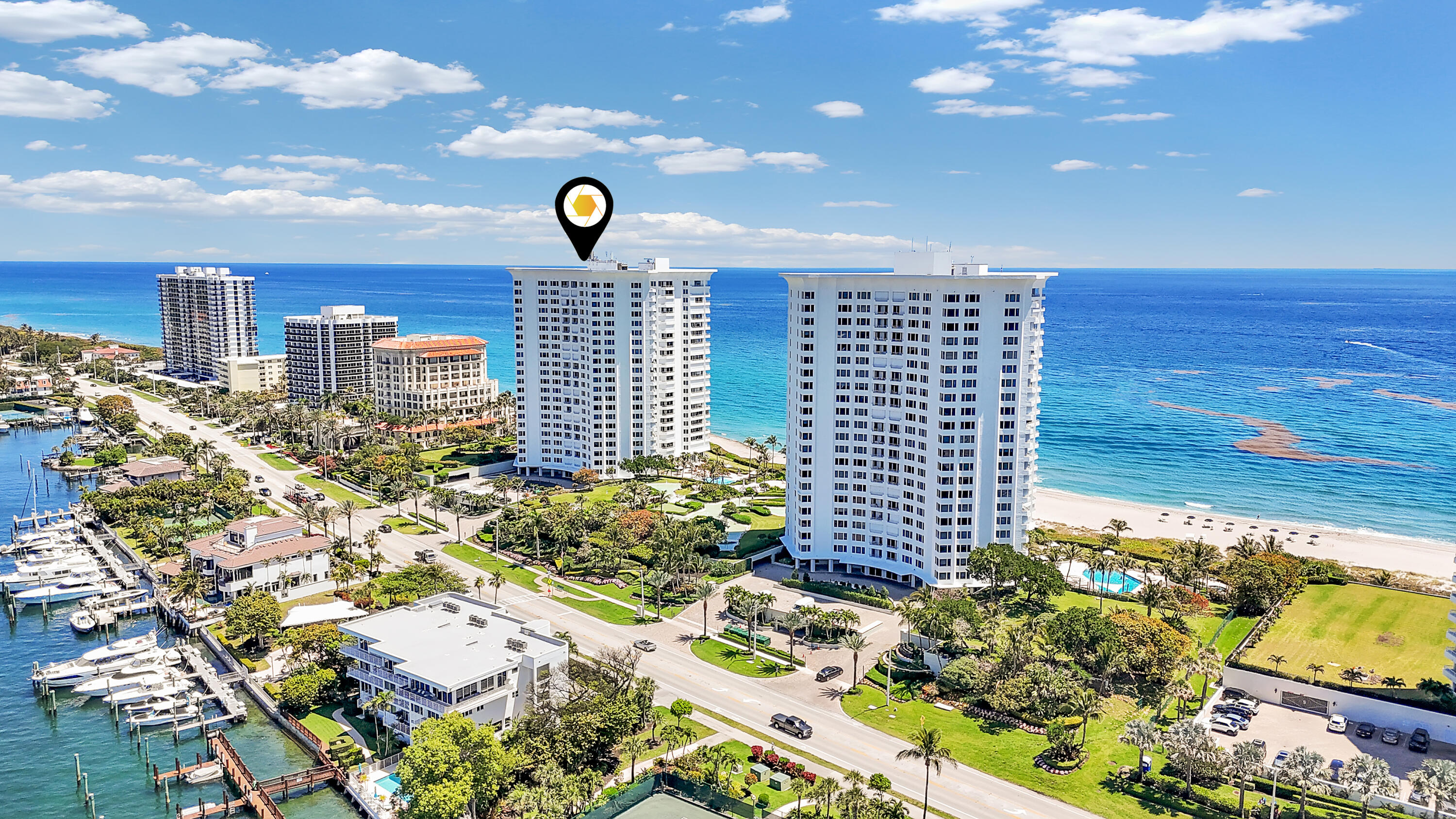500 South Ocean Boulevard, Unit 303 Boca Raton, FL 33432 - Photo 43 of 46 Aerial View