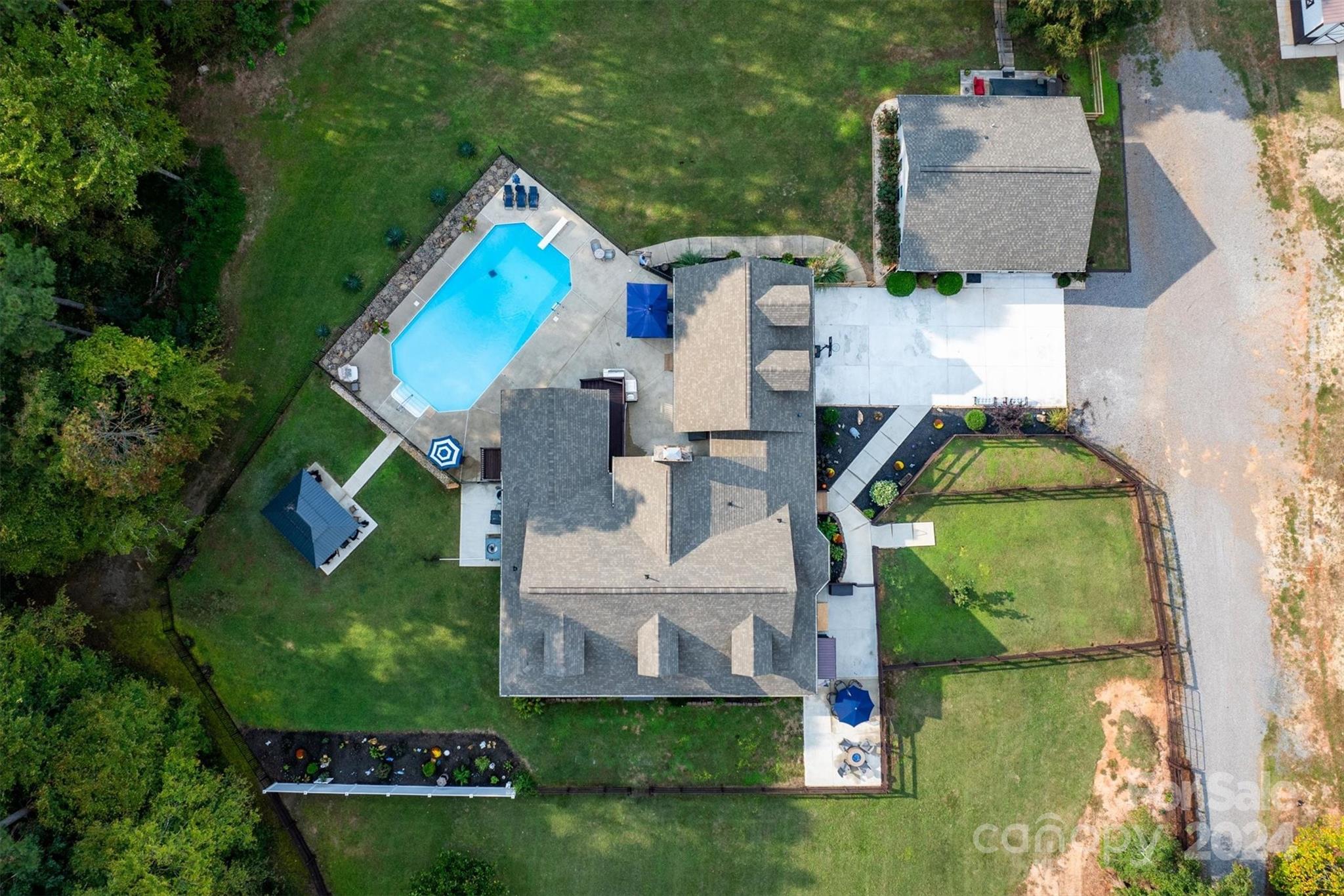 8800 Flowes Store Road Concord, NC 28025 - Photo 42 of 48 an aerial view of a house