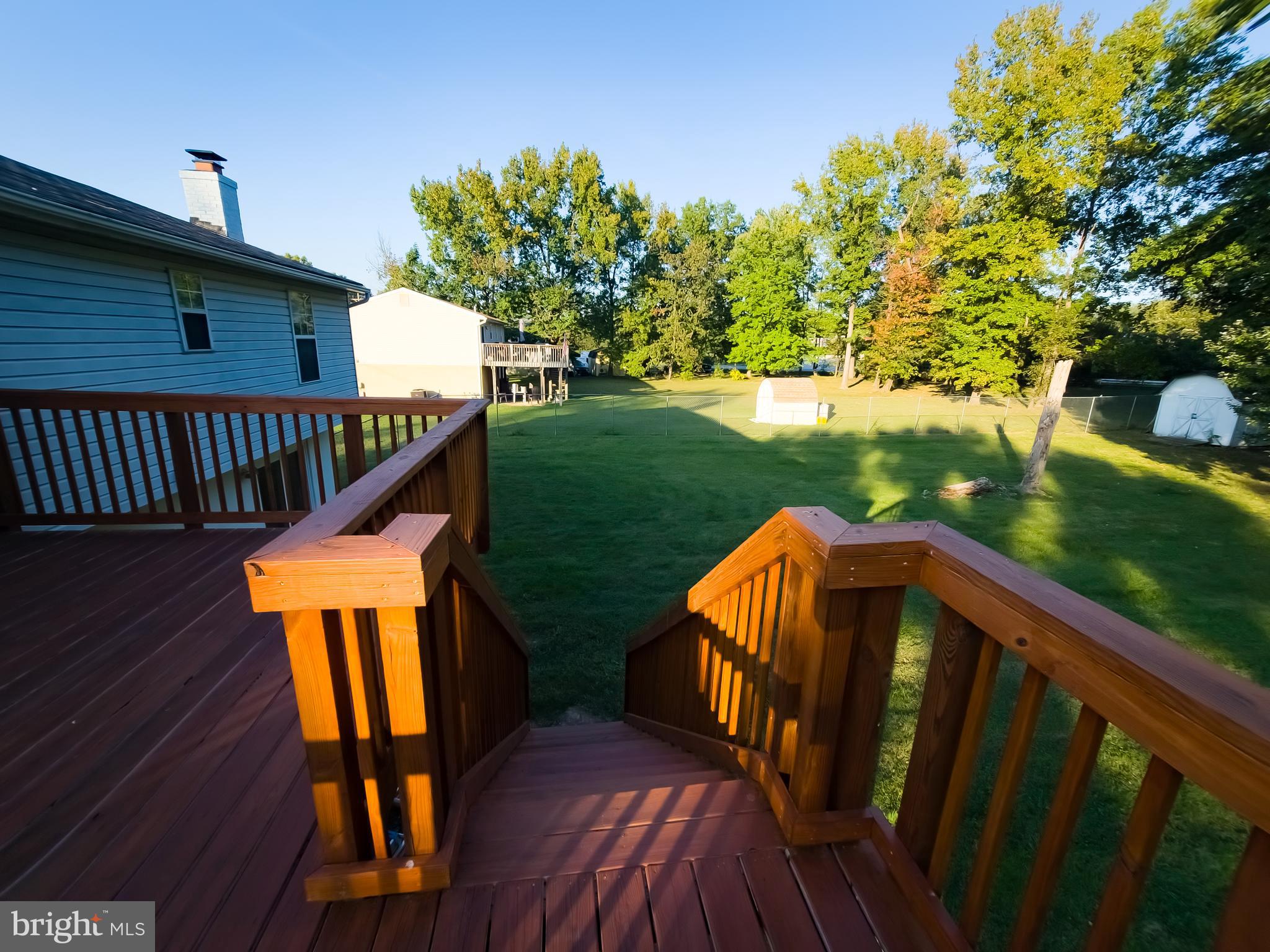 14408 Livingston Road Accokeek, MD 20607 - Photo 10 of 31 DECK LOOKING OUT TOO THE LARGE BACKYARD