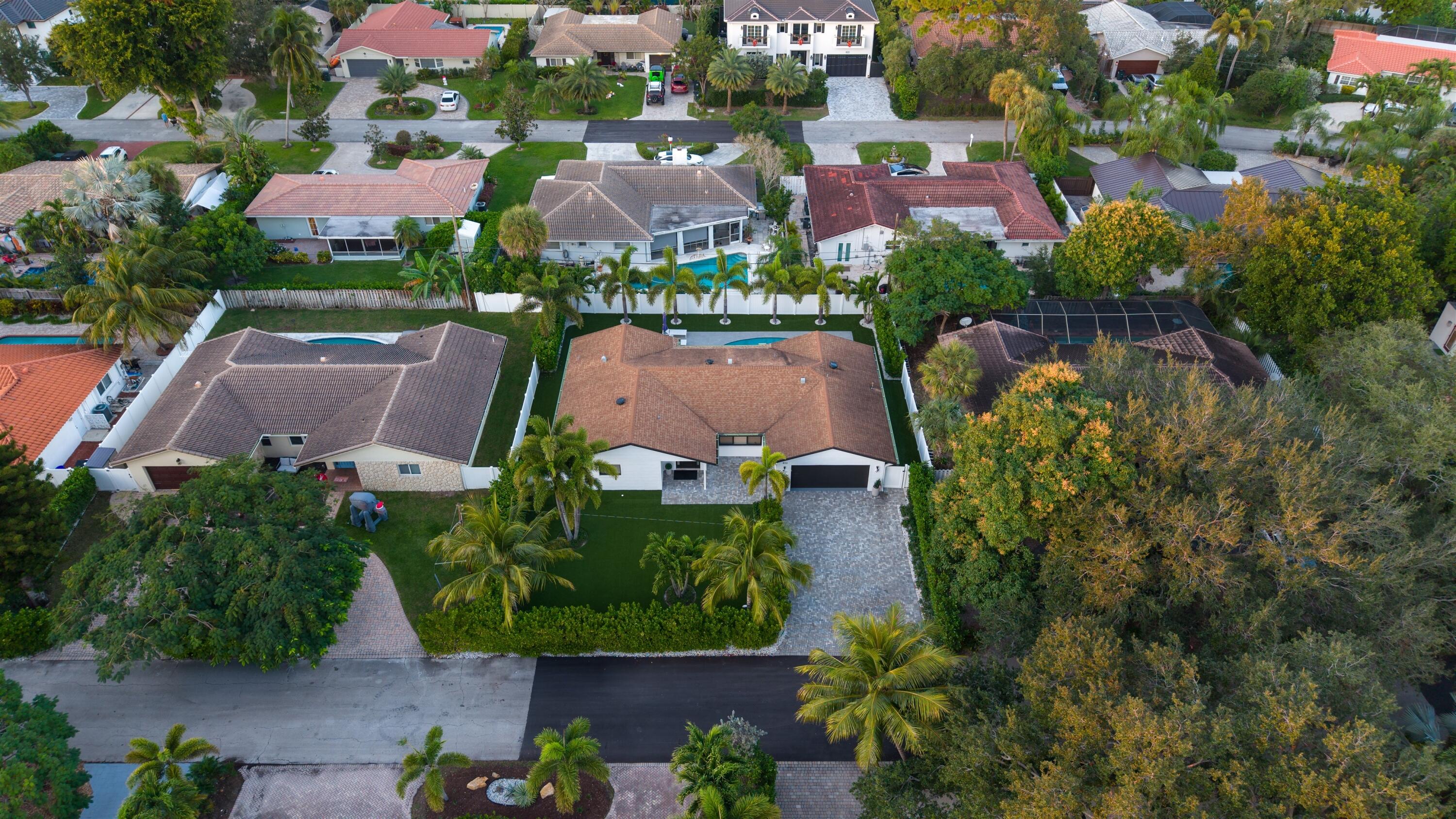 833 Northwest 6th Terrace Boca Raton, FL 33486 - Photo 42 of 49 an aerial view of house with yard