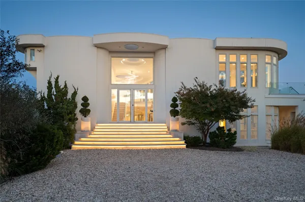 a house view with a garden space