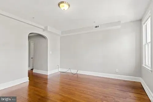 wooden floor in an empty room