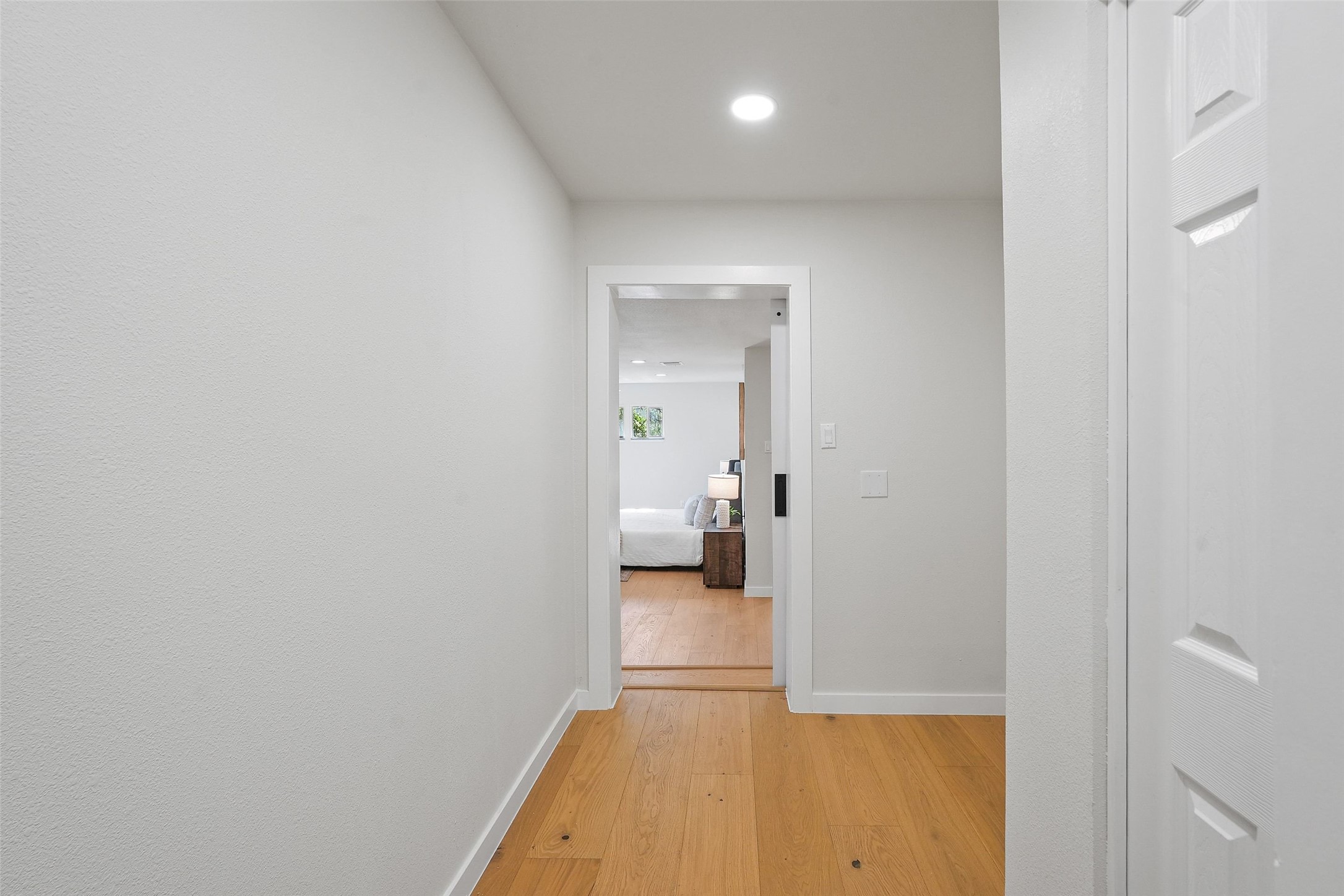 3807 Wilson Street Austin, TX 78704 - Photo 23 of 40 hallway to primary retreat with laundry hookups