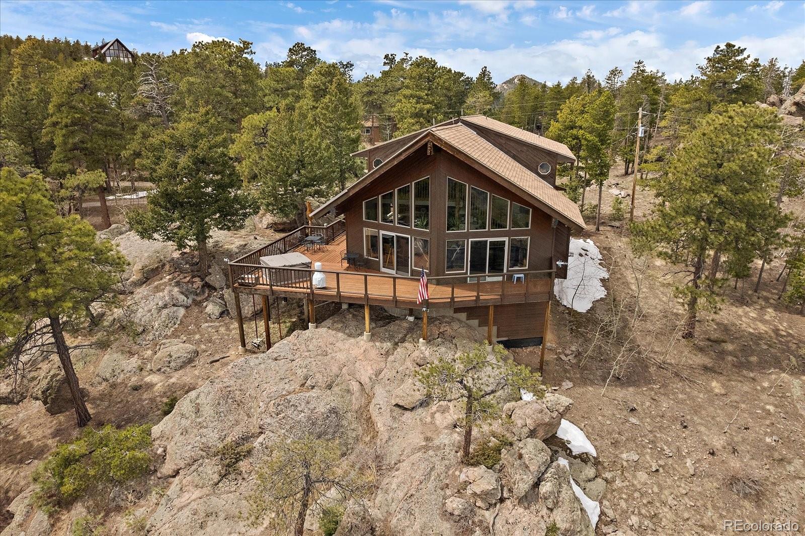 a house with trees in the background