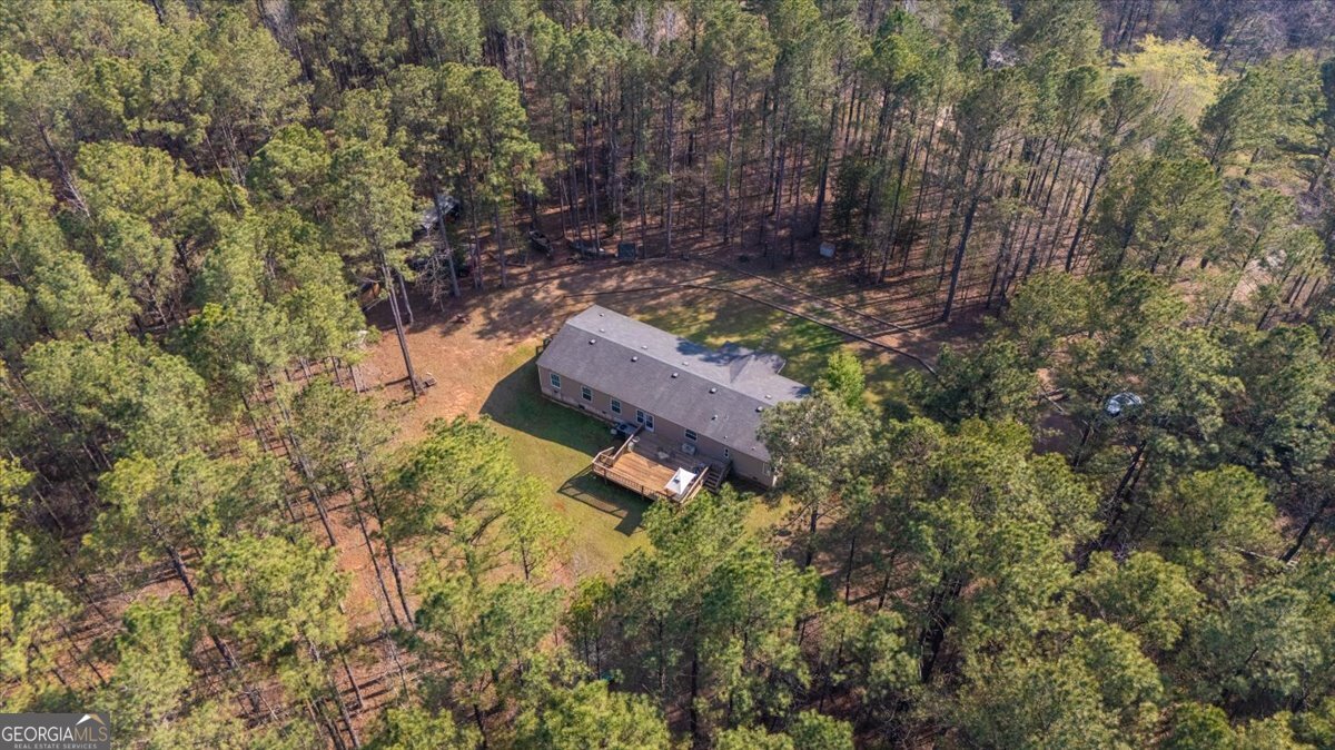 550 Damascus Church Road Haddock, GA 31033 - Photo 32 of 34 an aerial view of house with yard and trees all around