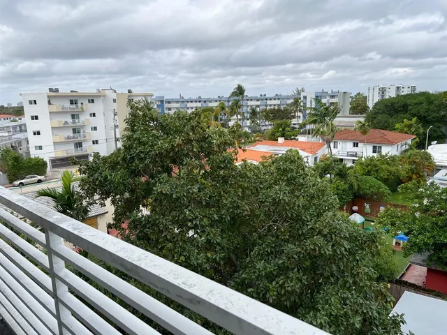 a view of a city from a terrace